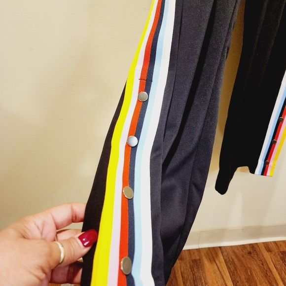 EXPRESS One Eleven Black Rainbow Jacket and Track pants Set Size L - Picture 9 of 15